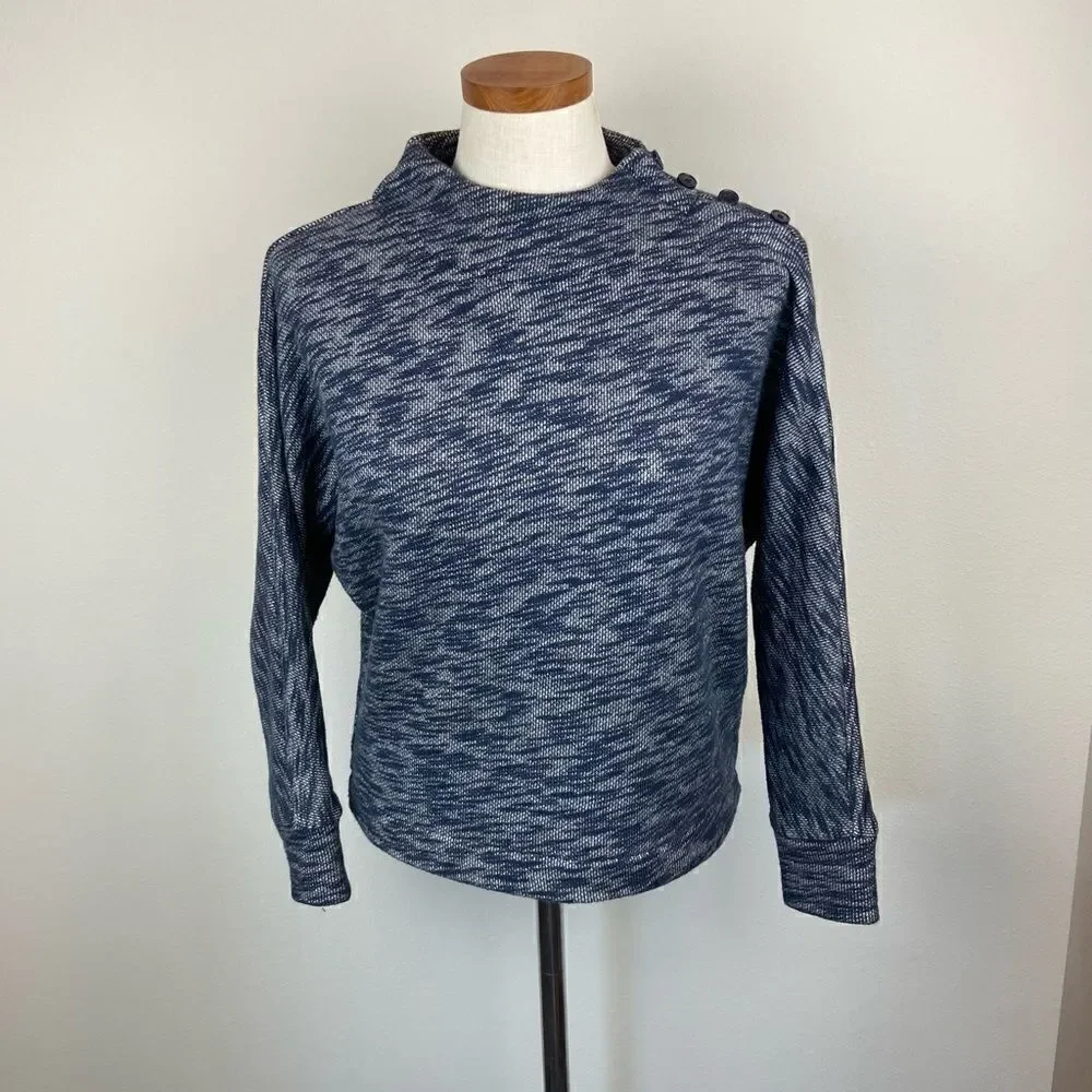 Point Sur Button-Sleeve Knit Sweater